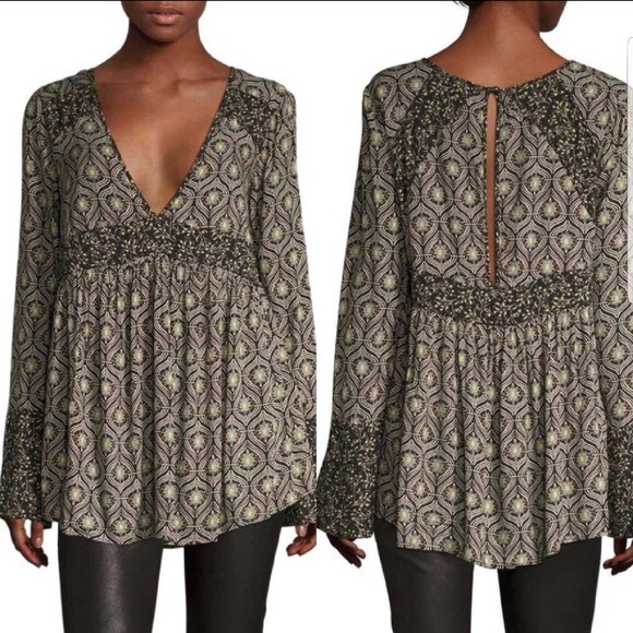 Free People Tops - SALE! Free People Rolling Hills Bell Sleeve Tunic